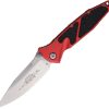 Microtech Socom Elite Red Linerlock - Stonewash