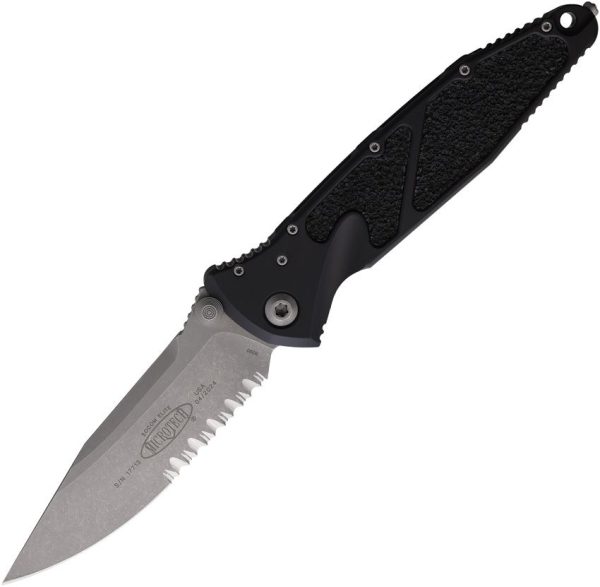 Microtech Socom Elite Linerlock - Black Apocalyptic