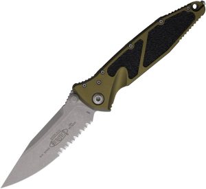 Microtech Socom Elite Linerlock - OD Green Apocalyptic
