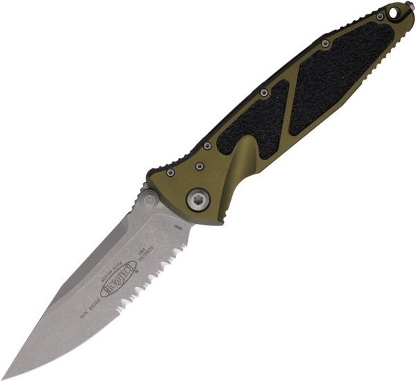 Microtech Socom Elite Linerlock - OD Green Apocalyptic