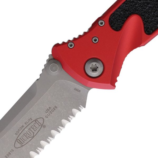 Microtech Socom Elite Linerlock - Red Apocalyptic