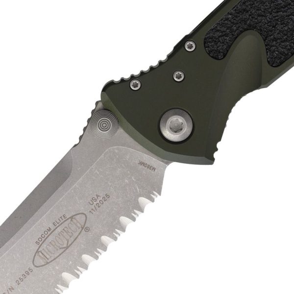 Microtech Socom Elite Linerlock - Woodland Apocalyptic