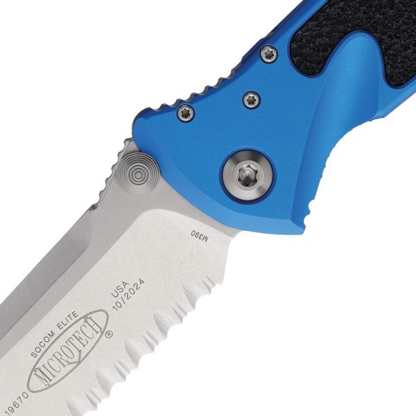 Microtech Socom Elite Linerlock - Blue Stonewash