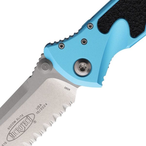 Microtech Socom Elite Linerlock - Turquoise Stonewash