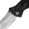 Microtech Socom Elite Partially Serrated Linerlock - Black
