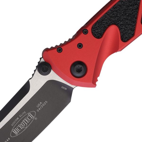 Microtech Socom Elite S/E Linerlock Red Handle