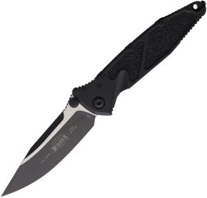 Microtech Socom Elite SE Linerlock - Black Aluminum