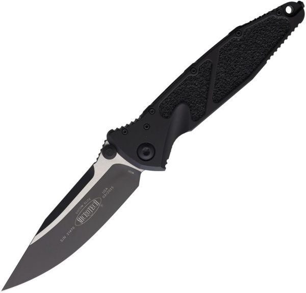 Microtech Socom Elite SE Linerlock - Black Aluminum