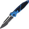 Microtech Socom Elite SE Linerlock - Blue Serrated