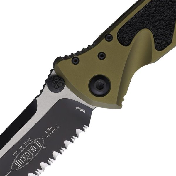 Microtech Socom Elite Linerlock - OD Green Aluminum