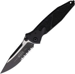 Microtech Socom Elite Linerlock - Black Aluminum