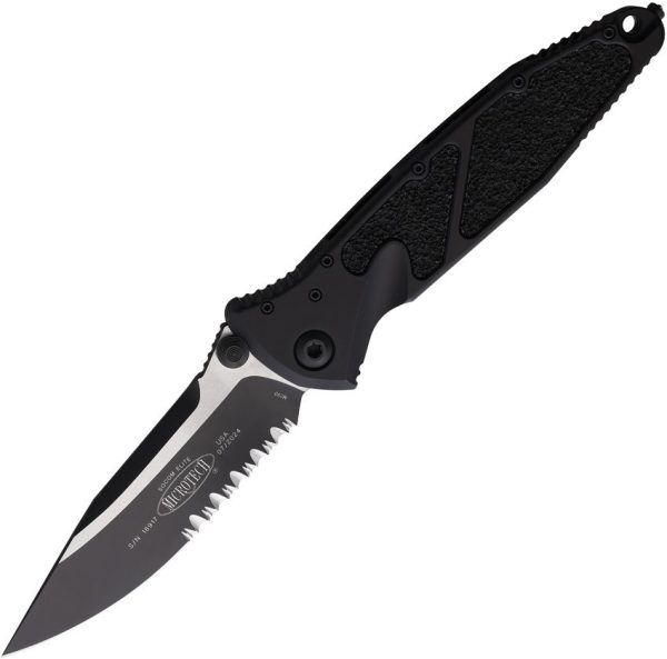 Microtech Socom Elite Linerlock - Black Aluminum