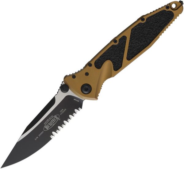 Microtech Socom Elite Linerlock - Tan Aluminum