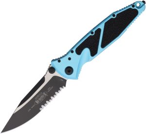 Microtech Socom Elite Linerlock - Turquoise Aluminum