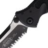 Microtech Socom Elite Linerlock - Black Aluminum