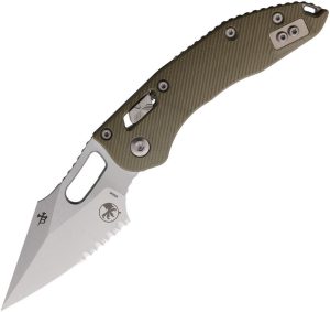 Microtech Stitch Ram Lok - OD Green Fluted G10
