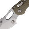 Microtech Stitch Ram Lok - OD Green Fluted G10