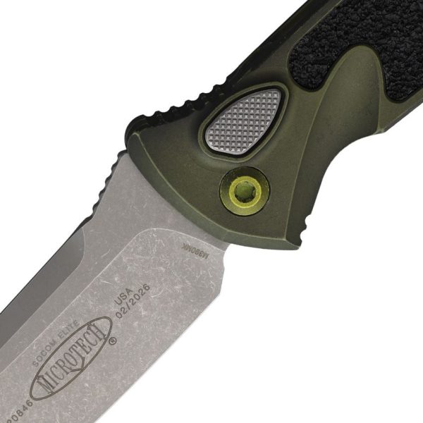 Microtech Socom Elite Auto Grenade Green Handle