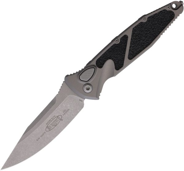 Microtech Socom Elite Auto Gray Buttonlock Knife