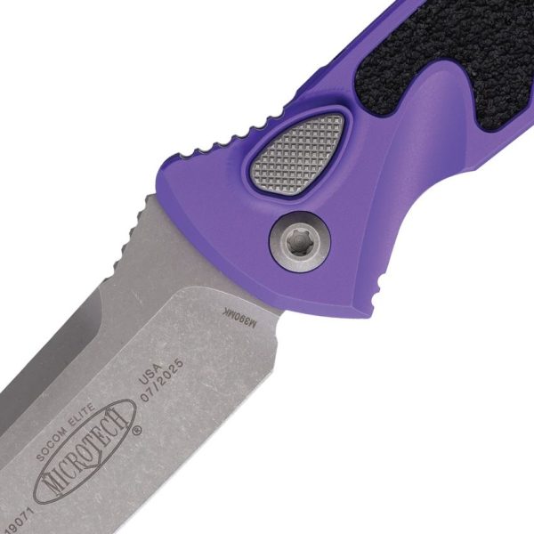 Microtech Socom Elite Auto Purple Buttonlock Knife