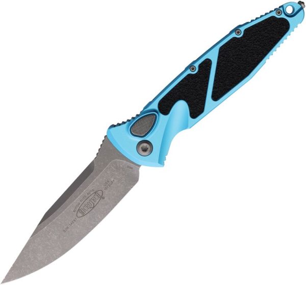 Microtech Socom Elite Auto Turquoise Apocalyptic Blade