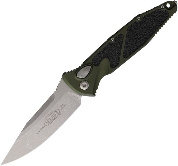 Microtech Socom Elite Auto Woodland Green Apocalyptic