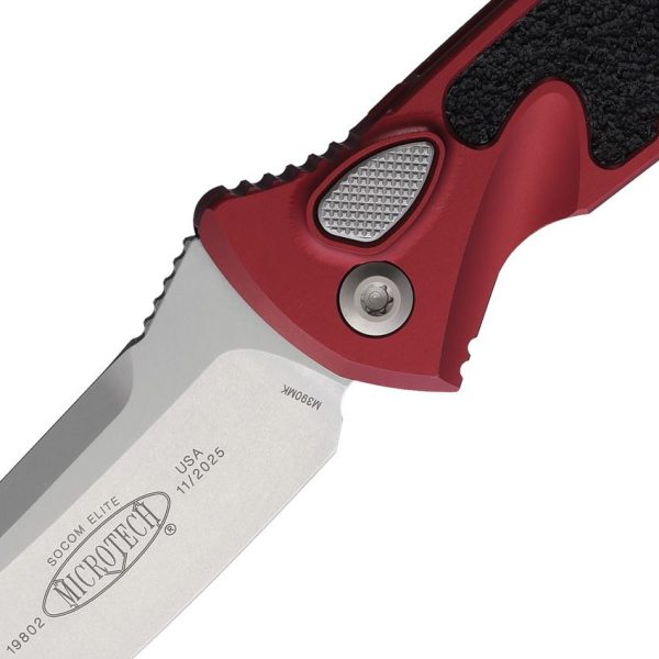 Microtech Socom Elite Auto Merlot Stonewash Blade