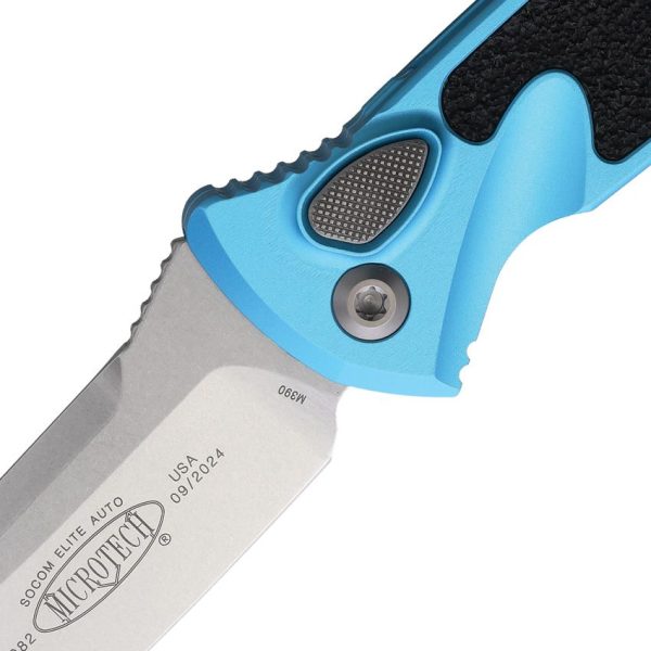 Microtech Auto Socom Elite Turquoise Buttonlock Knife