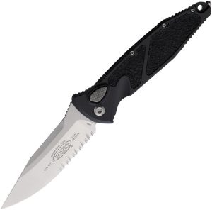 Microtech Auto Socom Elite Black Serrated Buttonlock