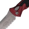 Microtech Auto Socom Elite Merlot Apocalyptic Serrated