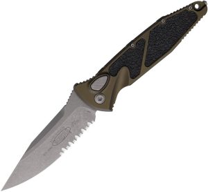 Microtech Auto Socom Elite OD Green Apocalyptic Serrated