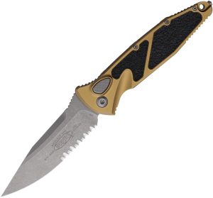 Microtech Auto Socom Elite Tan Apocalyptic Serrated