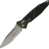 Microtech Socom Elite Auto Woodland Apocalyptic Serrated