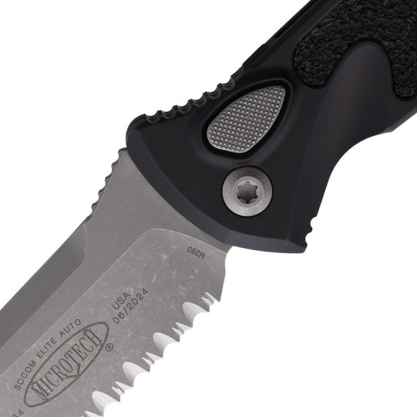 Microtech Auto Socom Elite Apocalyptic Serrated Buttonlock