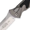 Microtech Socom Elite Auto Gray Stonewash Serrated