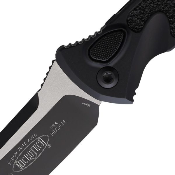 Microtech Auto Socom Elite Buttonlock - Black Tactical