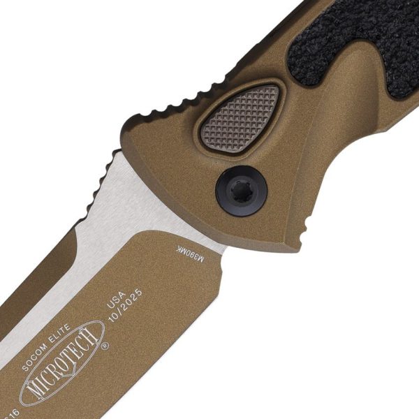 Microtech Auto Socom Elite Buttonlock - Burnt Bronze