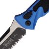 Microtech Socom Elite Buttonlock - Blue Serrated