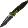 Microtech Socom Elite Buttonlock OD - Serrated