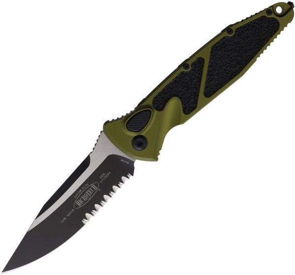 Microtech Socom Elite Buttonlock OD - Serrated