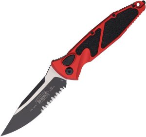 Microtech Socom Elite Buttonlock - Red Serrated
