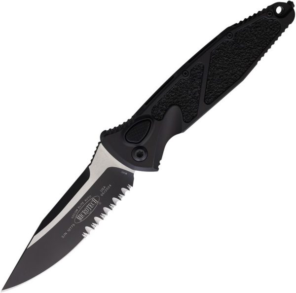 Microtech Socom Elite Buttonlock - Black Serrated