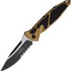 Microtech Socom Elite Buttonlock - Tan Serrated