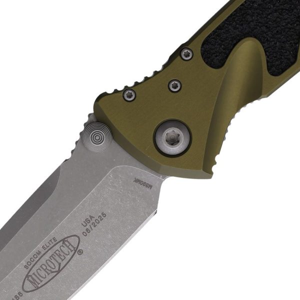Microtech Socom Elite Linerlock Apocalyptic OD Green