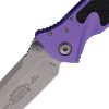 Microtech Socom Elite T/E Linerlock Folding Knife Purple Tanto