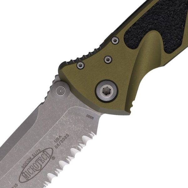 Microtech Socom Elite Linerlock Apocalyptic OD Green