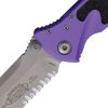 Microtech Socom Elite T/E Linerlock - Purple Aluminum