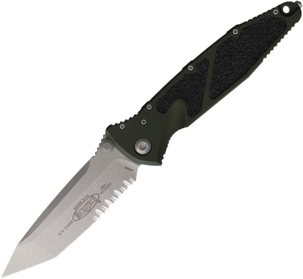 Microtech Socom Elite T/E Linerlock - Woodland Green