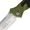 Microtech Socom Elite T/E Linerlock - OD Green Stonewash