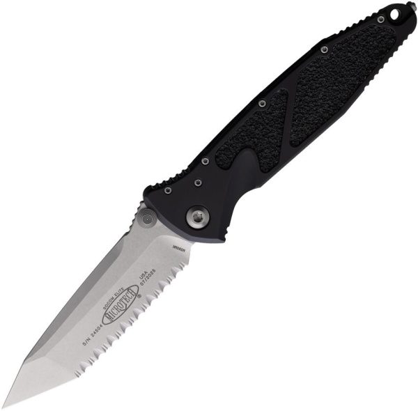 Microtech Socom Elite T/E Linerlock - Black Aluminum